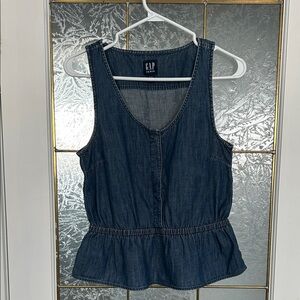 Women's Peplum Denim Top